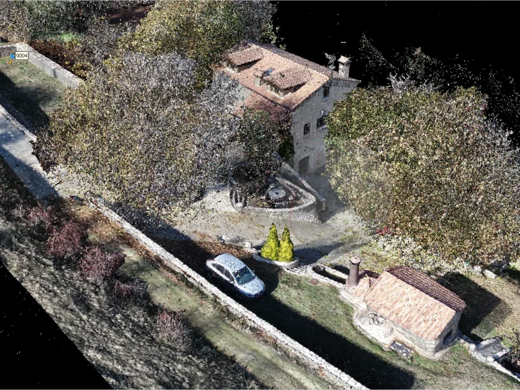 Fotogrametría con dron del molino de agua de Moral de Hornuez (Segovia)